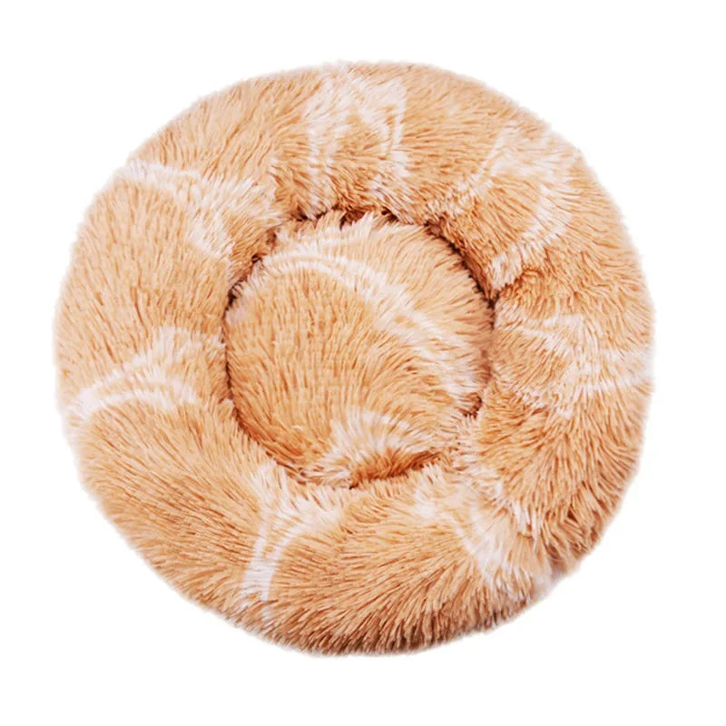 Cama redonda para mascotas de 40-90 cm, 6 tamaños, para perros grandes, cama supersuave para gatos, casa de peluche para perros medianos, casa cálida para dormir en invierno.