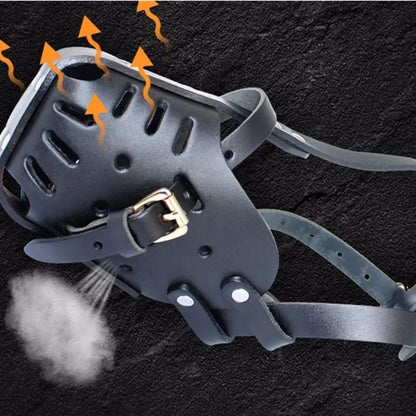 Bozales de cuero para perros, ideales para pastores alemanes y dóberman. Jaulas bucales anti-mordeduras. Máscaras de entrenamiento para perros pequeños y grandes.