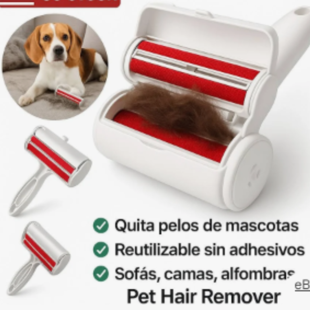 Rodillo removedor de pelo de mascotas