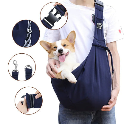 Bolso bandolera para transportar perros, bolso de hombro para viajes al aire libre, transpirable, para gatos, bandoleras para cachorros, bolso de transporte para perros.