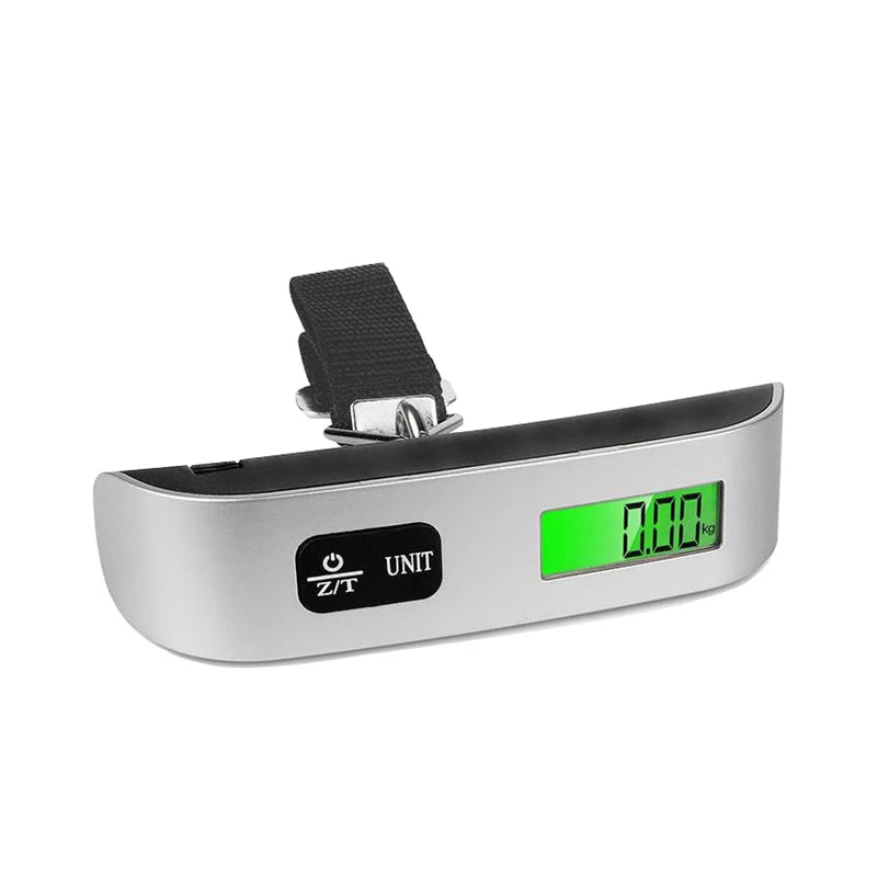 Balanza portátil digital LCD de 110 lb/50 kg, electrónica, para equipaje, maletas, pesaje de equipaje y herramientas de equilibrio.