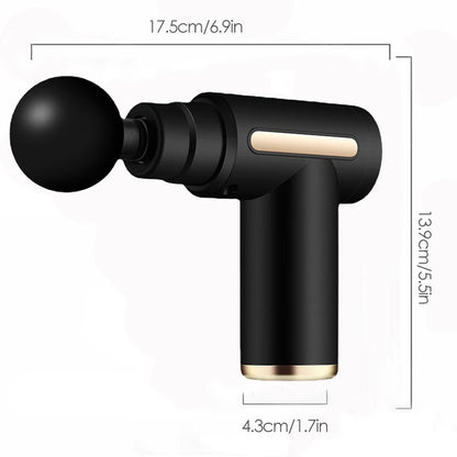 Pistola de masaje de 30 niveles para relajación profunda de la fascia y los músculos. Masajeador corporal y de cuello eléctrico. Equipo de fitness con reducción de ruido. Para hombres y mujeres.
