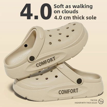 Zapatillas de verano para hombre con soporte para el arco del pie, con orificios especiales, ideales para actividades al aire libre y para estar de pie durante mucho tiempo. Antideslizantes y desodorantes.