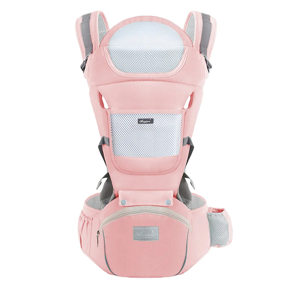Mochila portabebés ergonómica, portabebés con asiento de cadera para bebé, portabebés frontal tipo canguro ergonómico, fular portabebés, mochila de viaje
