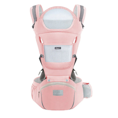 Mochila portabebés ergonómica, portabebés con asiento de cadera para bebé, portabebés frontal tipo canguro ergonómico, fular portabebés, mochila de viaje