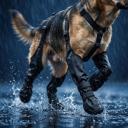 Botas impermeables para perros, accesorio de calzado para exteriores para Corgi, Caniche, Bulldog y Francés - Botines tipo galocha para la seguridad y comodidad de tu mascota.