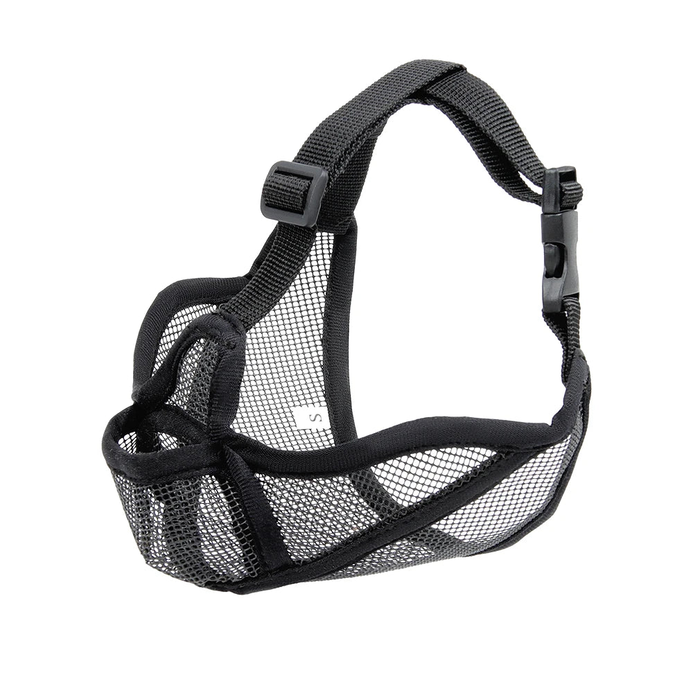 Bozal para perros de hocico corto que previene los ladridos de los bulldogs franceses. Bozal transpirable que previene la ingestión accidental. Productos para mascotas.
