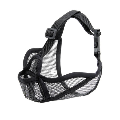 Bozal para perros de hocico corto que previene los ladridos de los bulldogs franceses. Bozal transpirable que previene la ingestión accidental. Productos para mascotas.