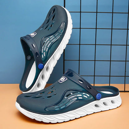 Pantuflas de verano 2026 para hombre y mujer, sandalias de suela suave y alta, sandalias de moda, zapatos ligeros de playa, zuecos de jardín para hombre, calzado para exteriores.