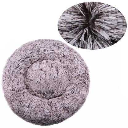 Cama redonda para mascotas de 40-90 cm, 6 tamaños, para perros grandes, cama supersuave para gatos, casa de peluche para perros medianos, casa cálida para dormir en invierno.