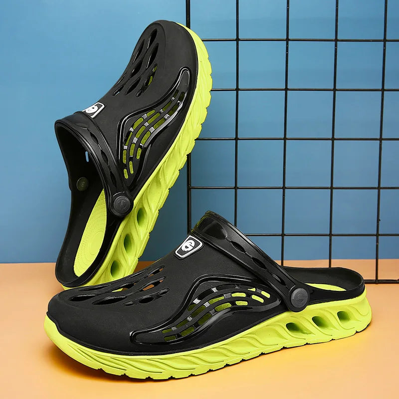 Pantuflas de verano 2026 para hombre y mujer, sandalias de suela suave y alta, sandalias de moda, zapatos ligeros de playa, zuecos de jardín para hombre, calzado para exteriores.