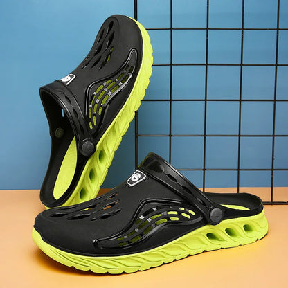 Pantuflas de verano 2026 para hombre y mujer, sandalias de suela suave y alta, sandalias de moda, zapatos ligeros de playa, zuecos de jardín para hombre, calzado para exteriores.