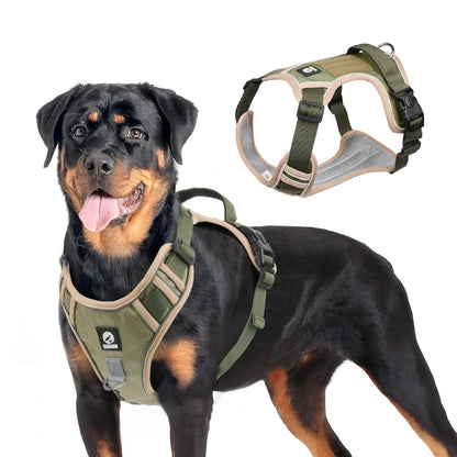 Arneses para perros, collar para mascotas, Labrador, arnés reflectante ajustable, chaleco de tela Oxford