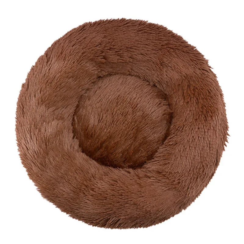 Cama redonda para mascotas de 40-90 cm, 6 tamaños, para perros grandes, cama supersuave para gatos, casa de peluche para perros medianos, casa cálida para dormir en invierno.