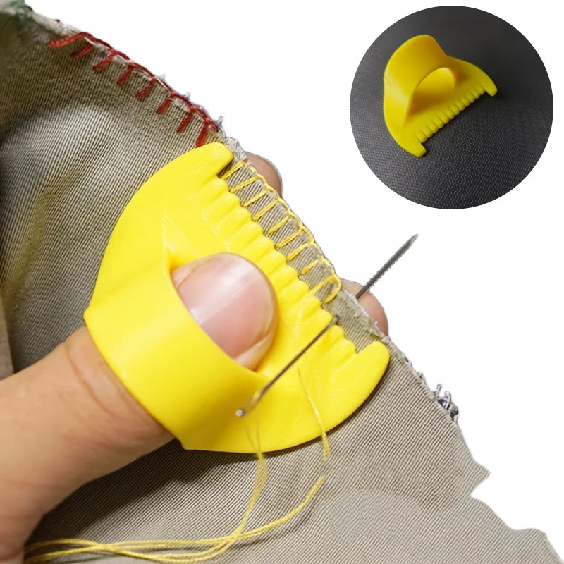 Juego de 2 piezas: Guía de costura fácil para principiantes y personas mayores. Herramienta de costura manual de plástico con espaciado blanco de 4 mm y amarillo de 3 mm para manualidades.