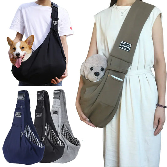 Bolso bandolera para transportar perros, bolso de hombro para viajes al aire libre, transpirable, para gatos, bandoleras para cachorros, bolso de transporte para perros.
