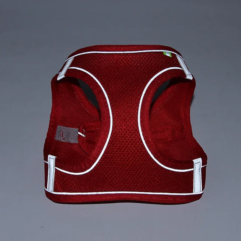 Conjunto de arnés para cachorros, accesorios para perros, arnés ajustable para cachorros y gatos, chaleco para bulldog francés, chihuahua, collar para perros pequeños, correa para mascotas.