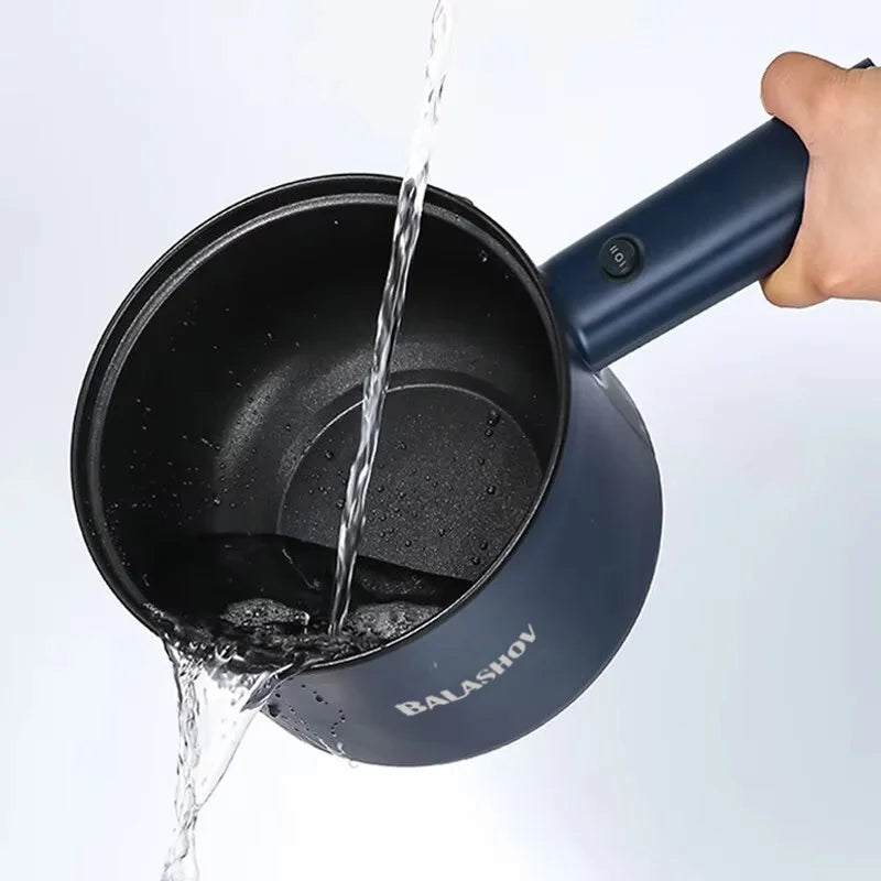 Mini olla eléctrica multifunción todo en uno, de una o dos capas, para cocinar fideos en el hogar, antiadherente, para olla caliente.