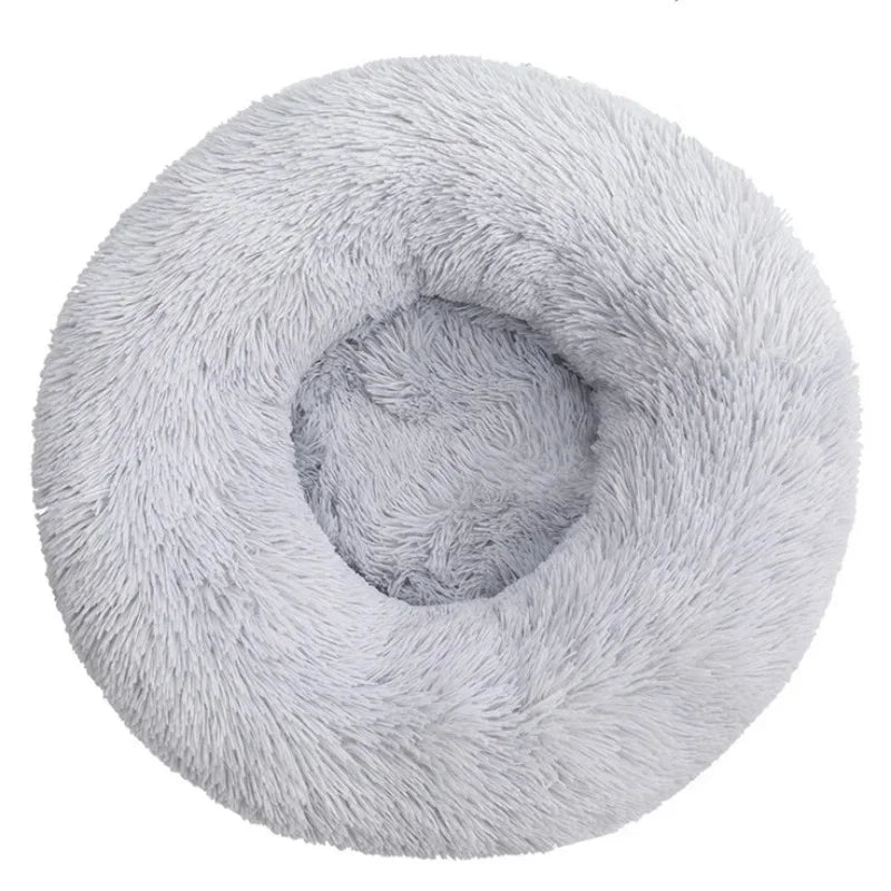 Cama redonda para mascotas de 40-90 cm, 6 tamaños, para perros grandes, cama supersuave para gatos, casa de peluche para perros medianos, casa cálida para dormir en invierno.