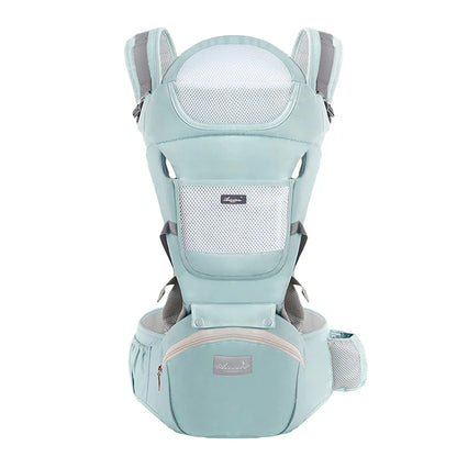 Mochila portabebés ergonómica, portabebés con asiento de cadera para bebé, portabebés frontal tipo canguro ergonómico, fular portabebés, mochila de viaje