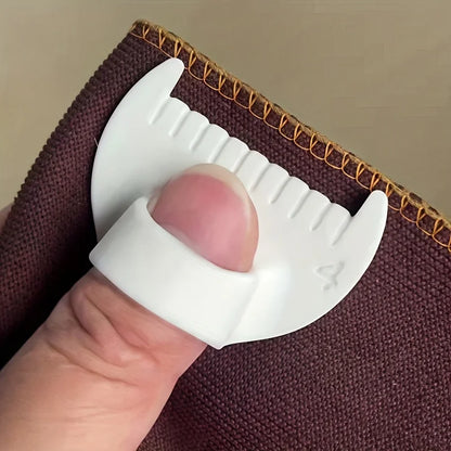 Juego de 2 piezas: Guía de costura fácil para principiantes y personas mayores. Herramienta de costura manual de plástico con espaciado blanco de 4 mm y amarillo de 3 mm para manualidades.