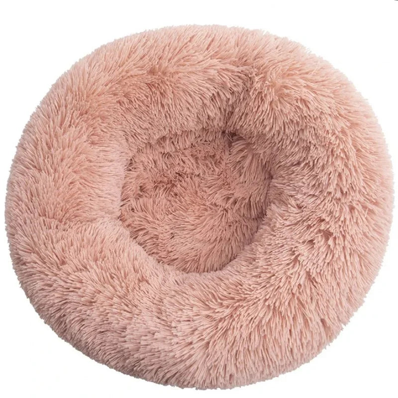 Cama redonda para mascotas de 40-90 cm, 6 tamaños, para perros grandes, cama supersuave para gatos, casa de peluche para perros medianos, casa cálida para dormir en invierno.