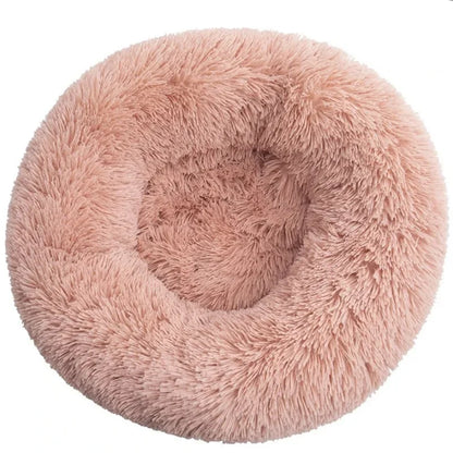 Cama redonda para mascotas de 40-90 cm, 6 tamaños, para perros grandes, cama supersuave para gatos, casa de peluche para perros medianos, casa cálida para dormir en invierno.