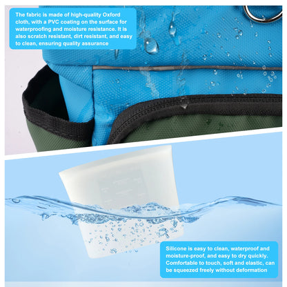 Bolsa para premios para perros en oferta, ideal para entrenamiento y paseos. Bolsa portátil para snacks de mascotas con cinturón. Resistente al agua.