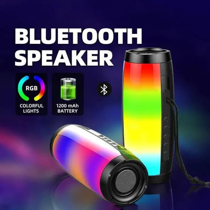 Altavoz Bluetooth inalámbrico portátil 1202: Subwoofer de alto volumen y graves potentes para uso en exteriores y en el hogar.