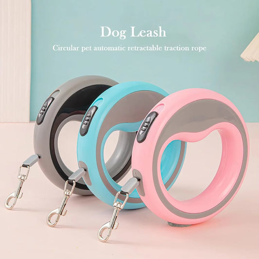 Cuerda retráctil para perros de alta resistencia, cuerda retráctil para perros, correa de nailon resistente, cuerda de tracción, diseño de bloqueo con freno de una mano, diseño antienredos.
