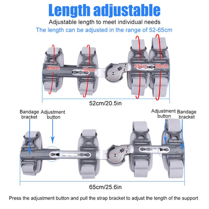 Rodillera articulada con rango de movimiento, rodillera postoperatoria para estabilización y recuperación, para lesiones de LCA, LCM y LCP, soporte ortopédico ajustable para la pierna.