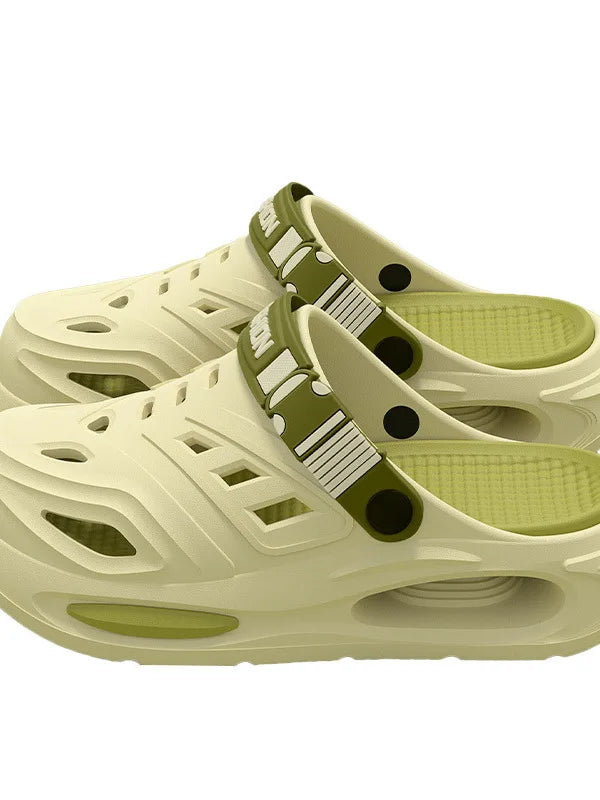 Zapatillas de verano para hombre con soporte para el arco del pie, con orificios especiales, ideales para actividades al aire libre y para estar de pie durante mucho tiempo. Antideslizantes y desodorantes.