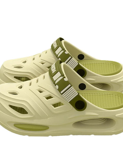 Zapatillas de verano para hombre con soporte para el arco del pie, con orificios especiales, ideales para actividades al aire libre y para estar de pie durante mucho tiempo. Antideslizantes y desodorantes.