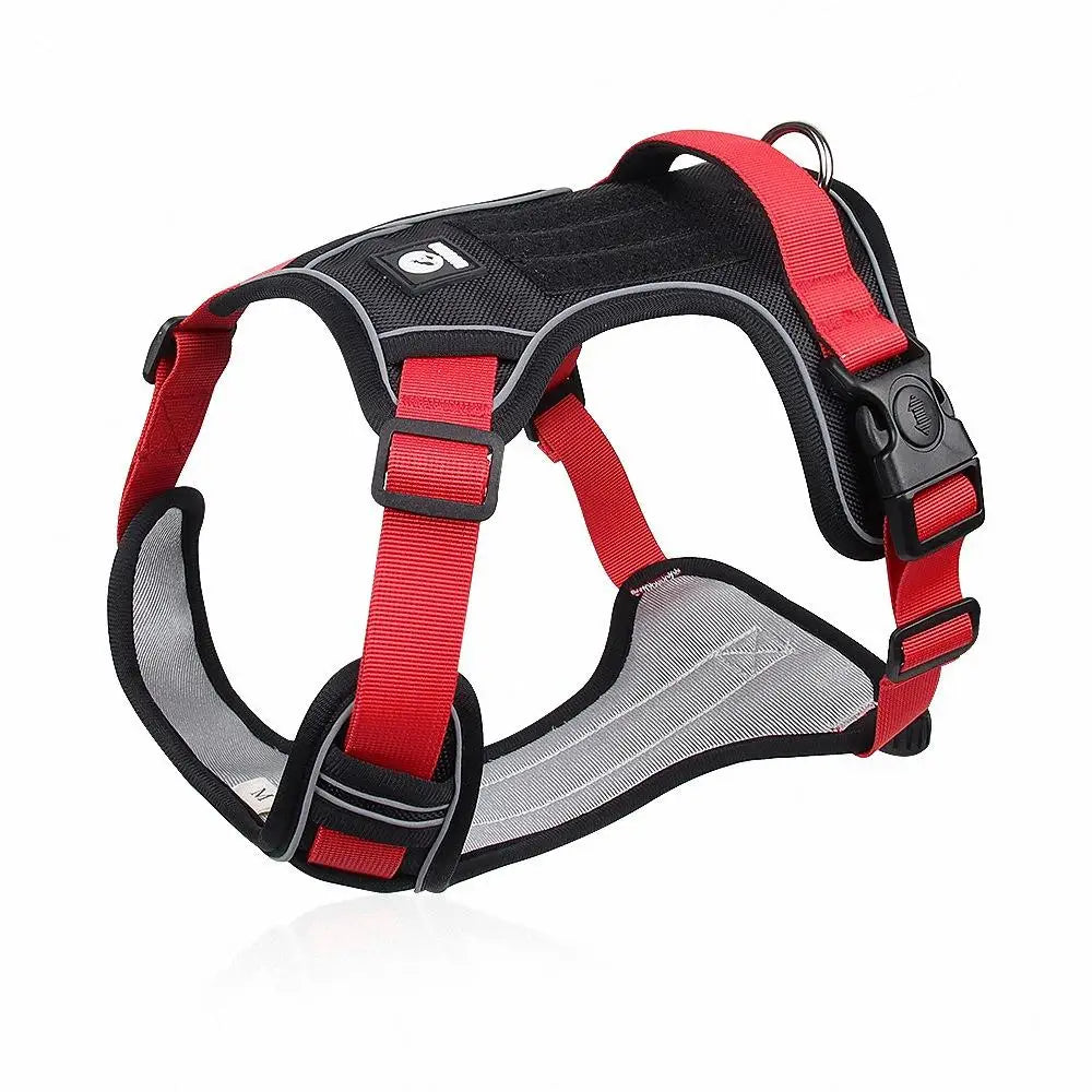 Arneses para perros, collar para mascotas, Labrador, arnés reflectante ajustable, chaleco de tela Oxford