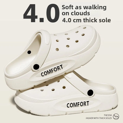 Zapatillas de verano para hombre con soporte para el arco del pie, con orificios especiales, ideales para actividades al aire libre y para estar de pie durante mucho tiempo. Antideslizantes y desodorantes.