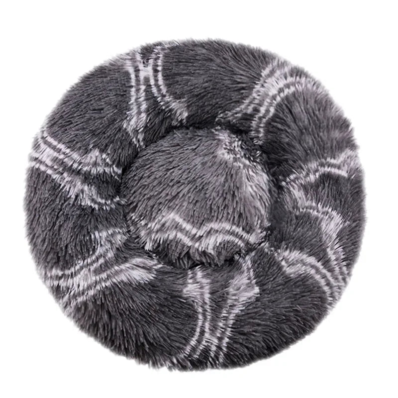 Cama redonda para mascotas de 40-90 cm, 6 tamaños, para perros grandes, cama supersuave para gatos, casa de peluche para perros medianos, casa cálida para dormir en invierno.