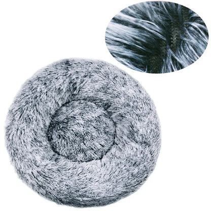Cama redonda para mascotas de 40-90 cm, 6 tamaños, para perros grandes, cama supersuave para gatos, casa de peluche para perros medianos, casa cálida para dormir en invierno.