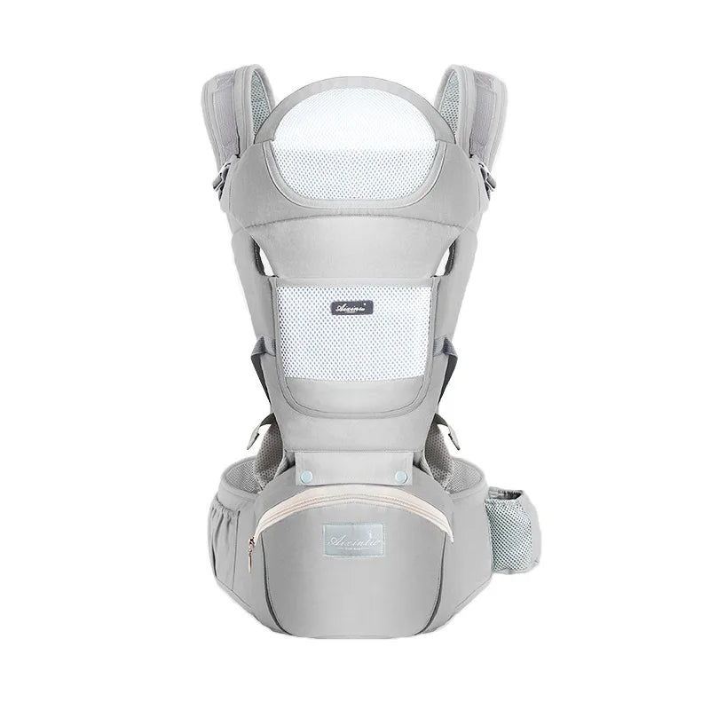 Mochila portabebés ergonómica, portabebés con asiento de cadera para bebé, portabebés frontal tipo canguro ergonómico, fular portabebés, mochila de viaje