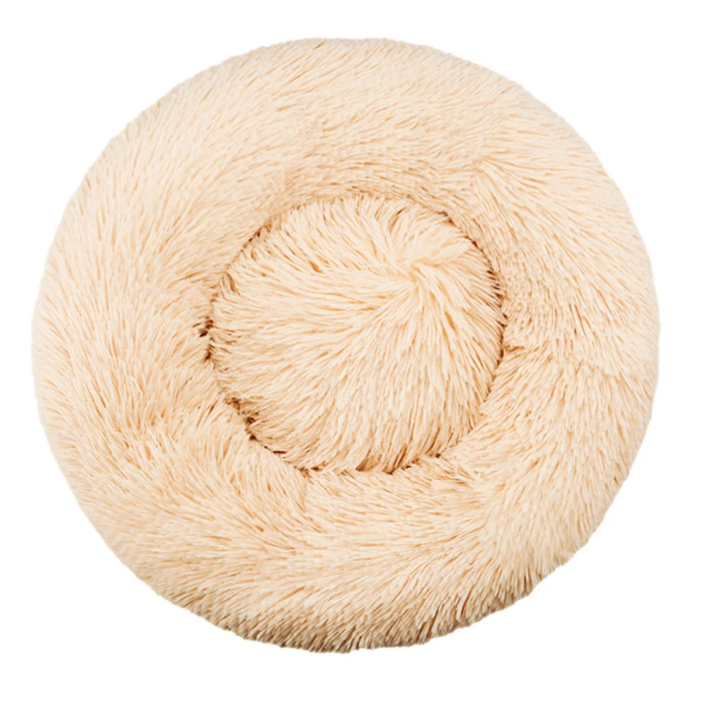 Cama redonda para mascotas de 40-90 cm, 6 tamaños, para perros grandes, cama supersuave para gatos, casa de peluche para perros medianos, casa cálida para dormir en invierno.