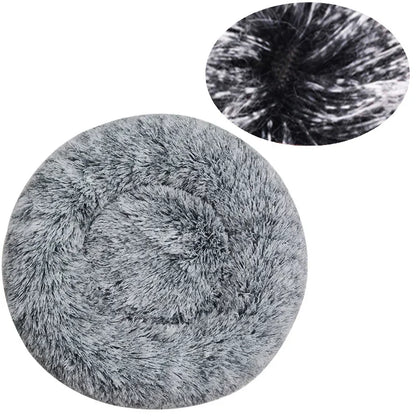 Cama redonda para mascotas de 40-90 cm, 6 tamaños, para perros grandes, cama supersuave para gatos, casa de peluche para perros medianos, casa cálida para dormir en invierno.