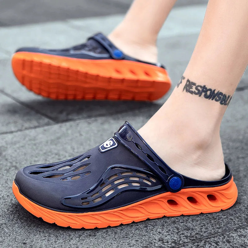 Pantuflas de verano 2026 para hombre y mujer, sandalias de suela suave y alta, sandalias de moda, zapatos ligeros de playa, zuecos de jardín para hombre, calzado para exteriores.