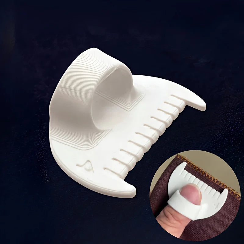 Juego de 2 piezas: Guía de costura fácil para principiantes y personas mayores. Herramienta de costura manual de plástico con espaciado blanco de 4 mm y amarillo de 3 mm para manualidades.