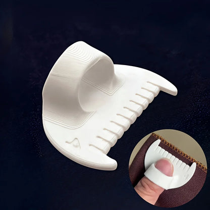 Juego de 2 piezas: Guía de costura fácil para principiantes y personas mayores. Herramienta de costura manual de plástico con espaciado blanco de 4 mm y amarillo de 3 mm para manualidades.