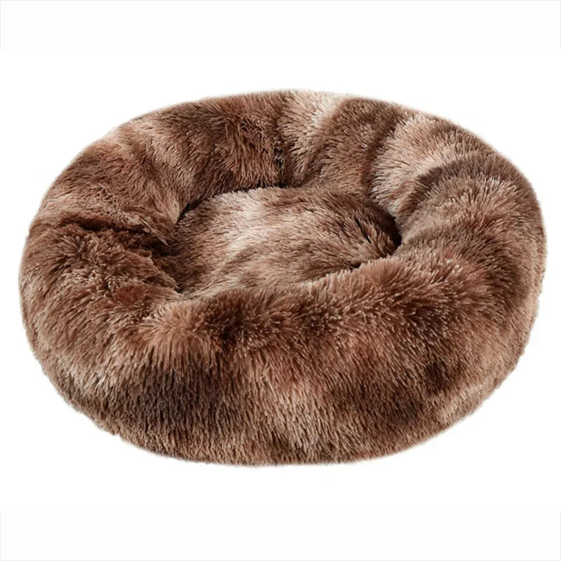 Cama redonda para mascotas de 40-90 cm, 6 tamaños, para perros grandes, cama supersuave para gatos, casa de peluche para perros medianos, casa cálida para dormir en invierno.