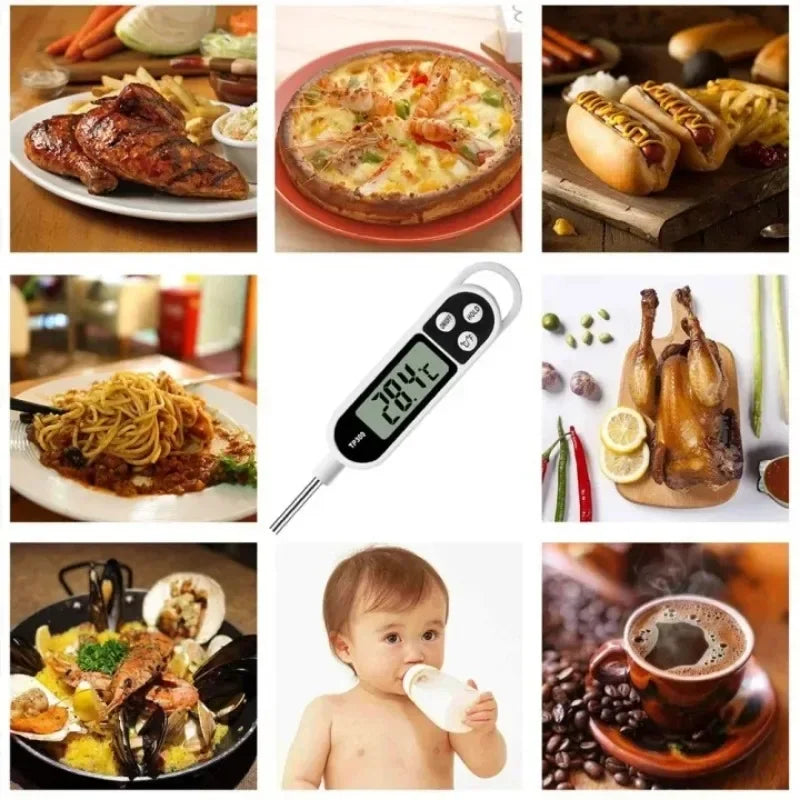 Termómetro digital para alimentos TP300, termómetro para agua y aceite de cocina, sonda para cocinar carne, barbacoa, horno electrónico, utensilios de cocina
