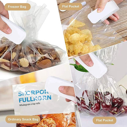 Mini máquina selladora de bolsas Hea, selladora de paquetes, bolsas térmicas de plástico para alimentos