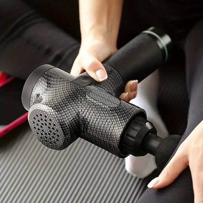 Pistola de masaje de 30 niveles para relajación profunda de la fascia y los músculos. Masajeador corporal y de cuello eléctrico. Equipo de fitness con reducción de ruido. Para hombres y mujeres.
