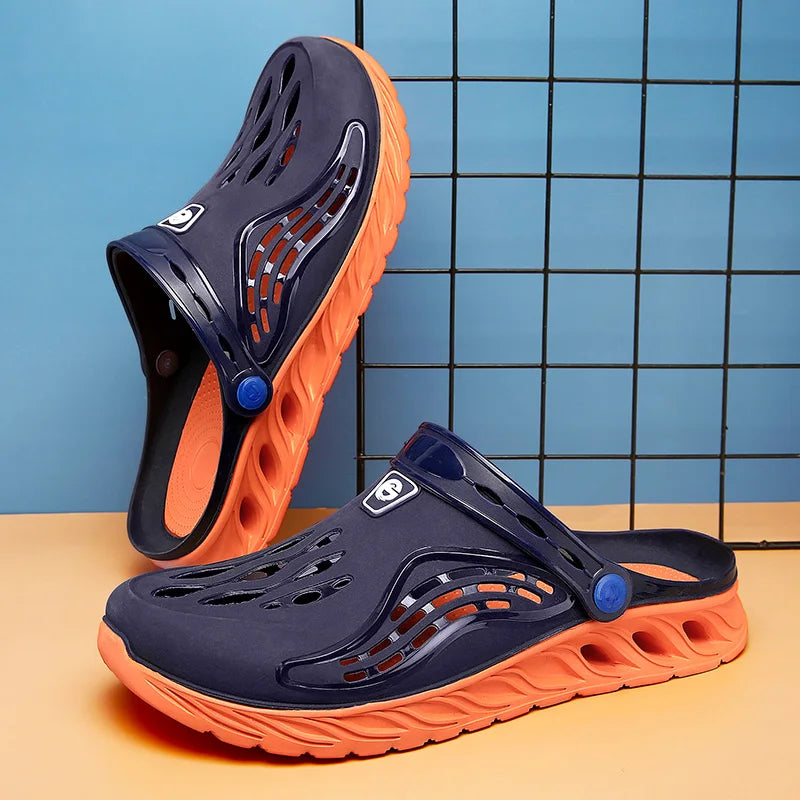 Pantuflas de verano 2026 para hombre y mujer, sandalias de suela suave y alta, sandalias de moda, zapatos ligeros de playa, zuecos de jardín para hombre, calzado para exteriores.