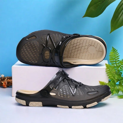 Sandalias ligeras sin cordones para hombre, antideslizantes para interiores, informales para la playa y exteriores, para uso diario, zapatos cómodos sin cordones, zapatos de moda.