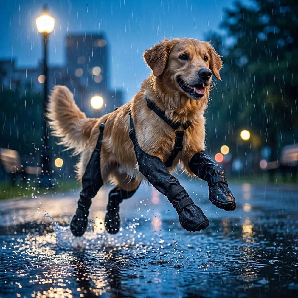 Botas impermeables para perros, accesorio de calzado para exteriores para Corgi, Caniche, Bulldog y Francés - Botines tipo galocha para la seguridad y comodidad de tu mascota.